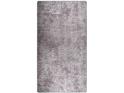vidaXL Tapete lavável antiderrapante 190x300 cm cinzento