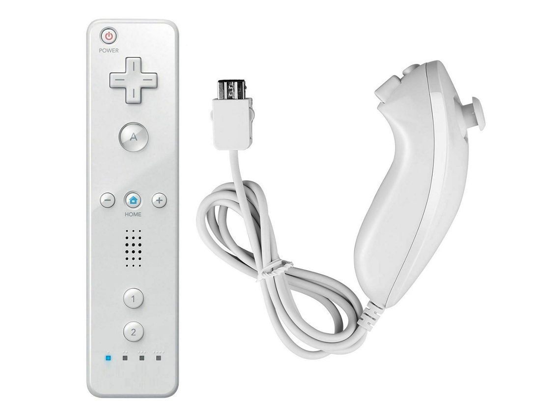 Aetheria controle Remoto e Nunchuk Combo Compatível com Jogos Clássicos Gamepad Sem Fio