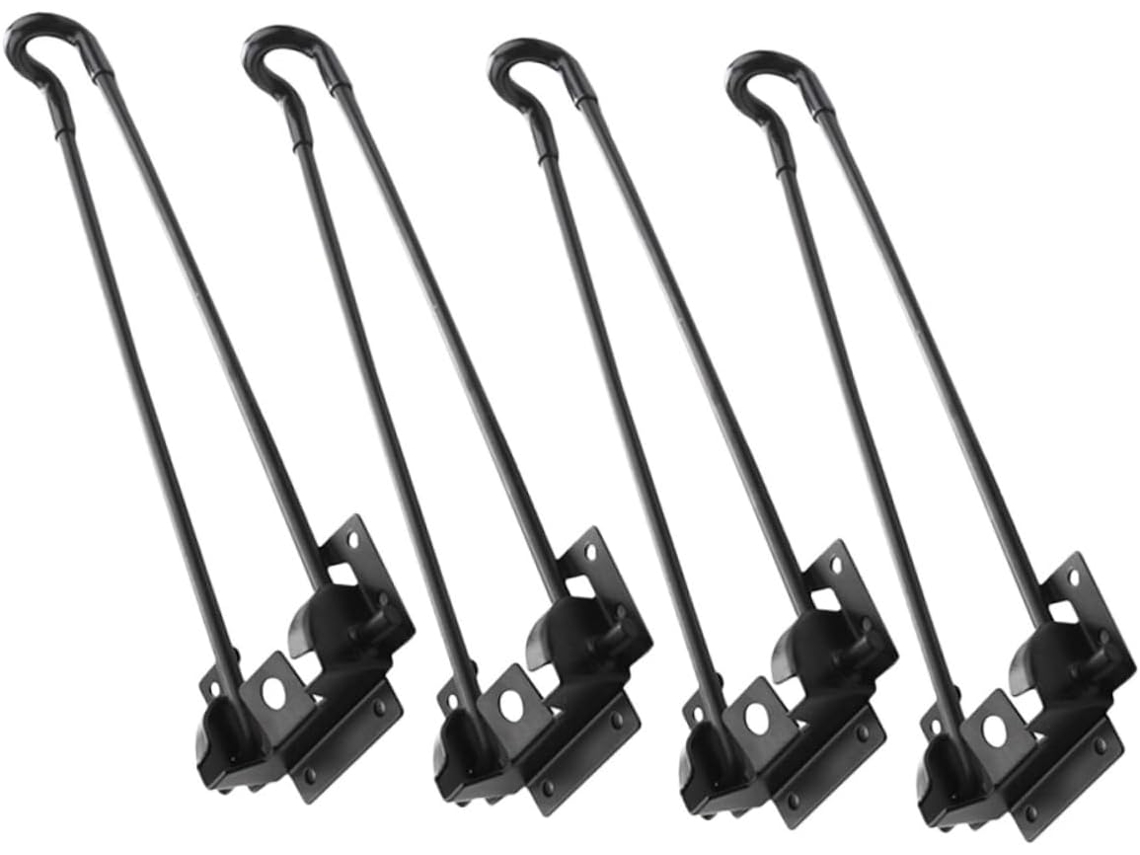 Conjunto De 4 Mesas Dobráveis De Metal Com Parafusos E Suportes Para Móveis De Escritório Doméstico