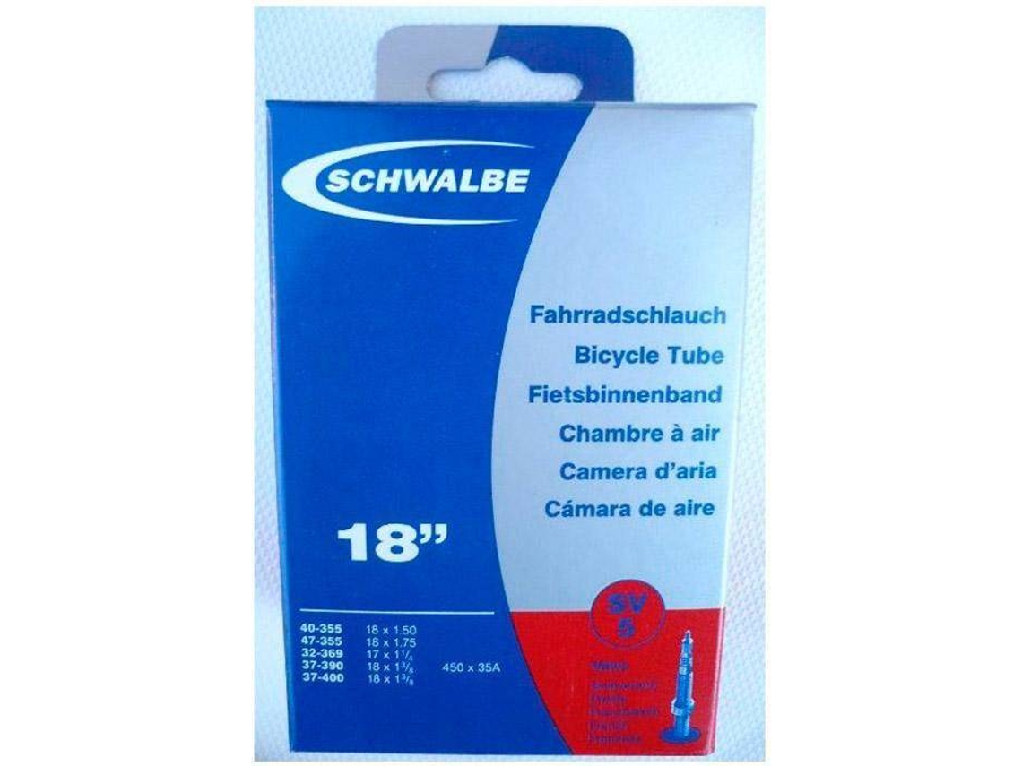 Câmaras de ar SCHWALBE 450a/18 X 1.75 Presta (18´´)
