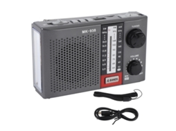 Aetheria rádio Portátil Recarregável Estéreo Am Fm Sw com Antena Lanterna para Casa Viagem Acampamento