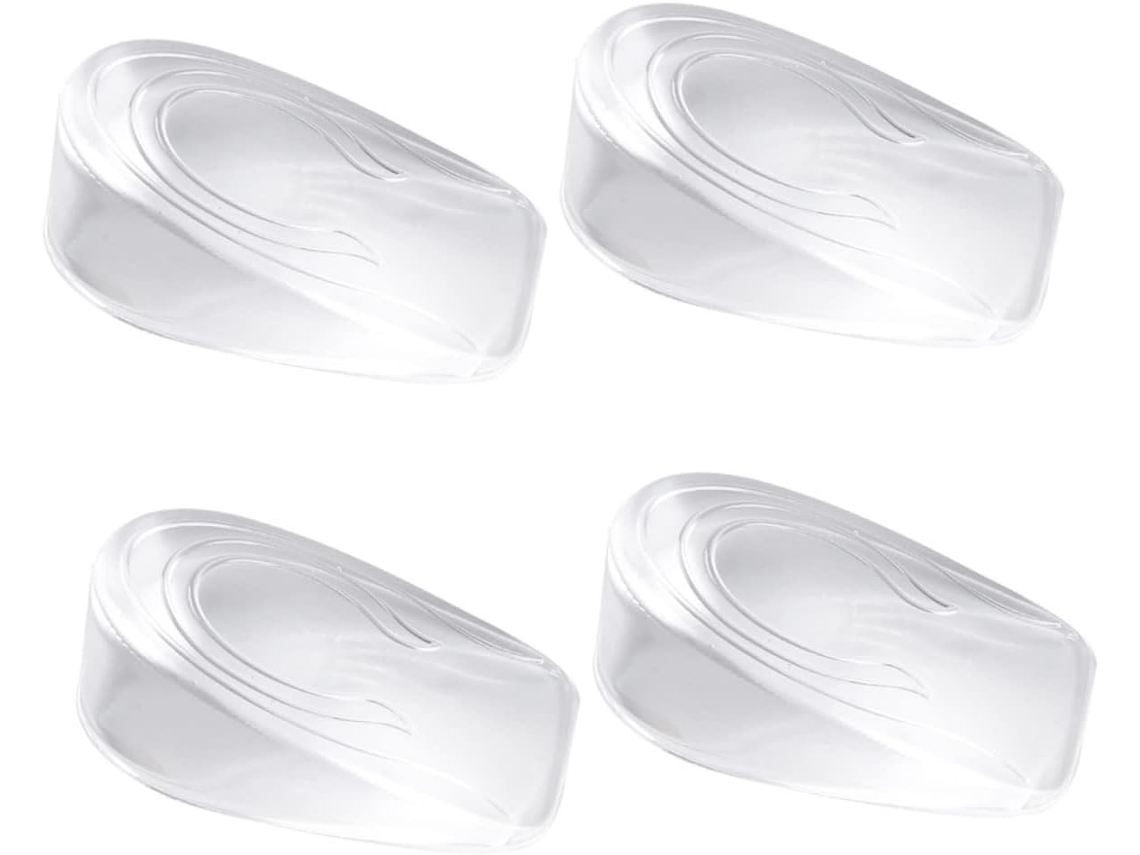 Palmilhas De Gel Invisíveis Healvian Para Homens, Com Elevação Do Calcanhar, Alta Aderência E Alívio De Pressão, 2 Pares