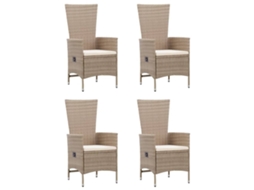 Conjunto Jantar 5 Peças para Jardim Bege MAISON EXCLUSIVE