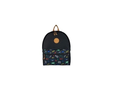 Mochila Computador De Homem Easyou Berlin Reciclado Rótulo Grs Tecido Preto (30 Cm)