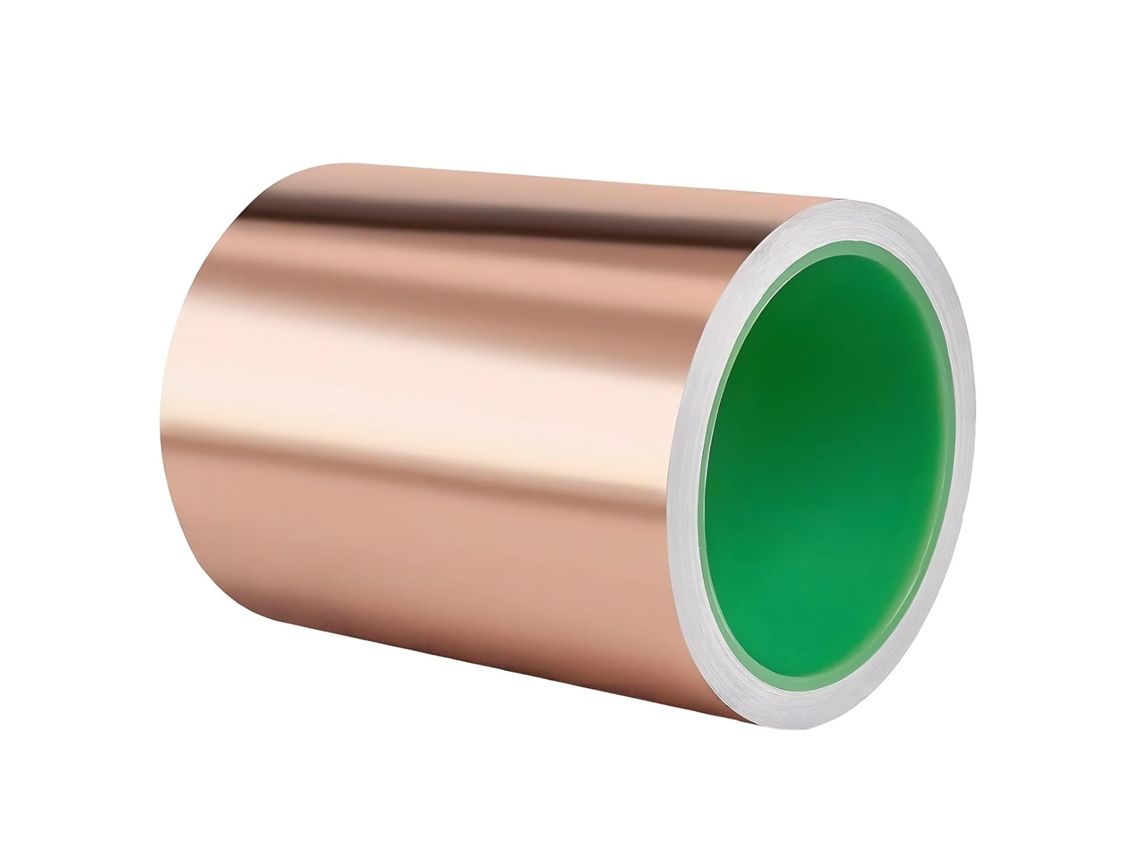 Fita De Cobre E Alumínio, 1, 8x 20, 4m, Adesivo Condutor De Face Única Para Blindagem Emi E Reparos Elétricos, Versátil