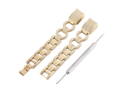 Bracelete de Relógio com Diamantes EOOCOO para Fitbit, dourado