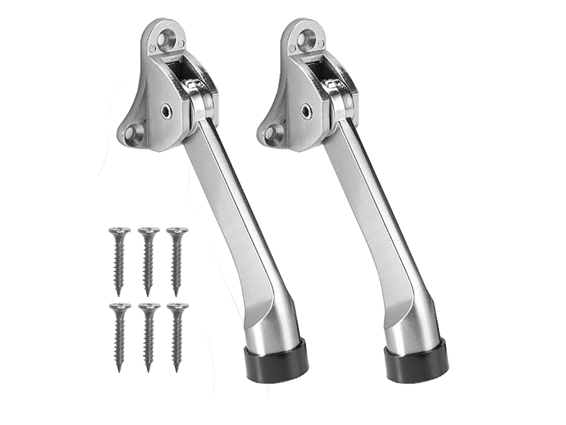 Peças De Batente De Porta,evita Que A Porta Bata,suporte De Porta,com Para Choques De Borracha Macia E Parafusos Liga De Zinco 13 Cm Btforus