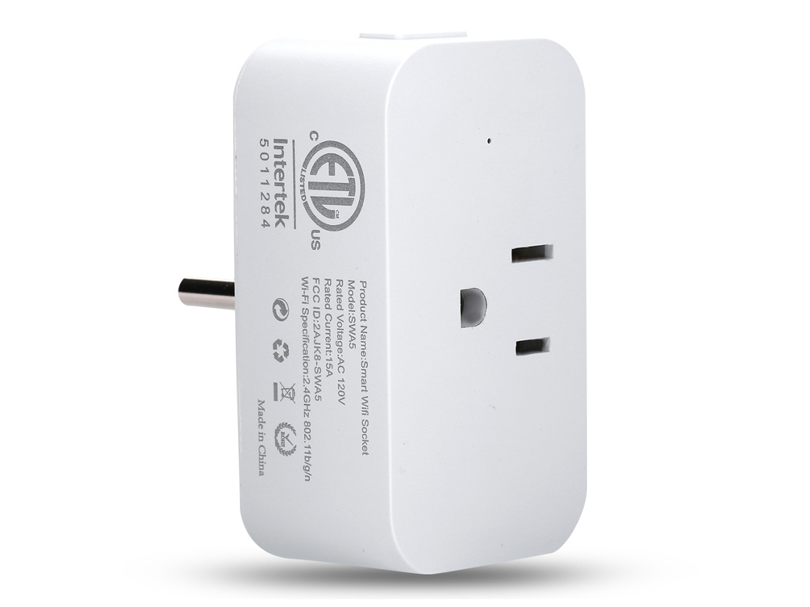 Tomada Inteligente Wi Fi (controle Via App, Compatível Com Alexa)
