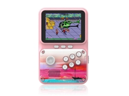 Console de Videogame Portátil GOKOCO com 2,8 polegadas, 500 jogos retrô arcade, compatível com conexão AV, ideal para presente infantil, rosa