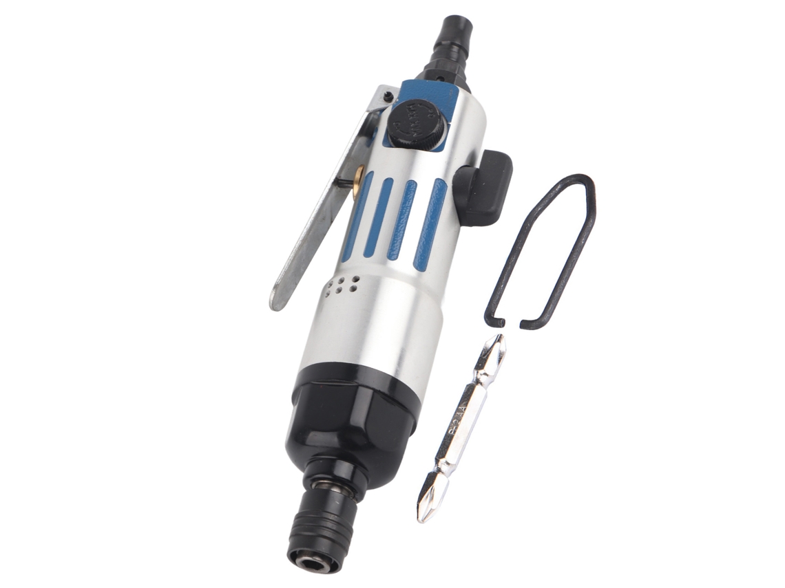 Destornillador Neumático Industrial Recto 1/4" Herramienta Aire 9000rpm Reversible
