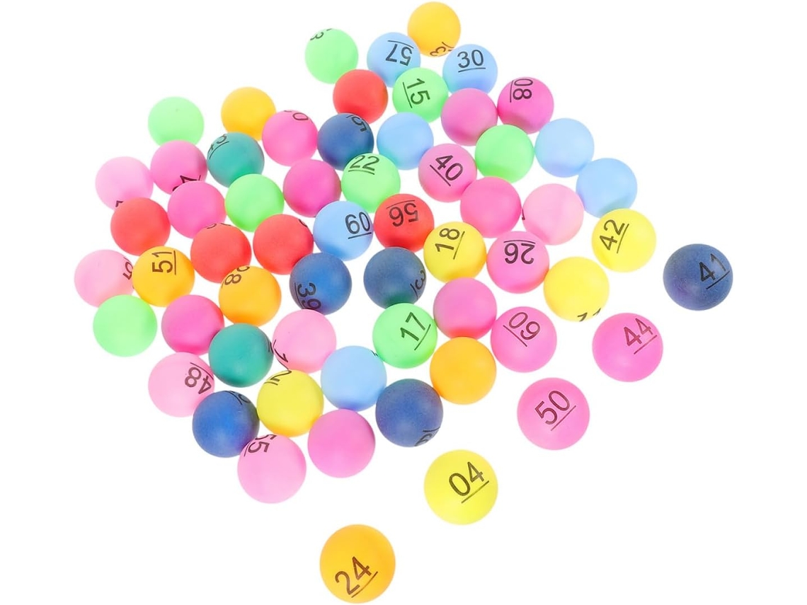 Conjunto de Bolas de Plástico Numeradas SFUSHOS