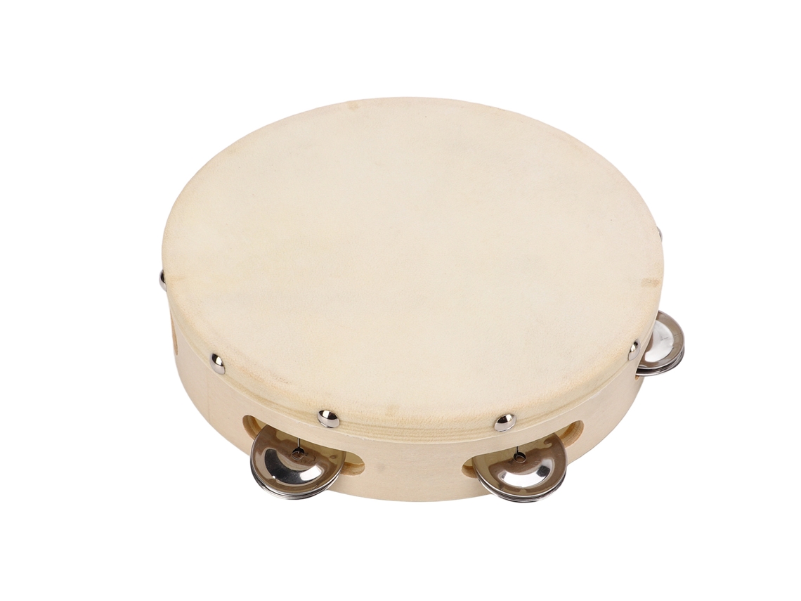 Laxiscreed Tambor De Mão Infantil Em Madeira De 8 Polegadas Para Percussão Educativa