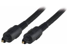 Cabo de Áudio MCL (1 m - Toslink/Toslink - Preto)