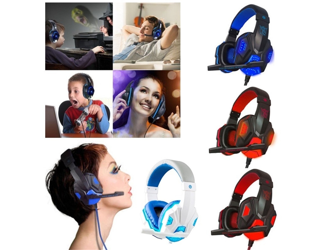 Headset Fone de Ouvido Azul Yuexinghui Pc780 EOOCOO (não Iluminado, de Cabeça)