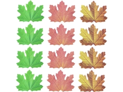 Maple Leaf Sticky Notes, Message Post Tamanho Compacto Em Forma De Folha Para Escritório, Casa Escolar, Engrosse Em Papel Memorando Fáceis De Usar, 12