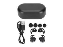 Fones Mali sem fio Bluetooth 5.1 estéreo com gancho removível e microfone