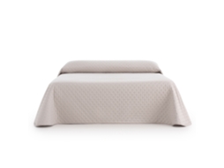 Sanelitex | Colcha De Cama Habitat | Cor Marfim | Tamanho 80-90 | Reversível | Toque Extrassuave