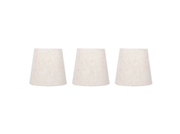 2026 3pcs Abat Jour de Lino 15x14x11cm Moderno para Lâmpada de Teto, Veladora e Parede E14