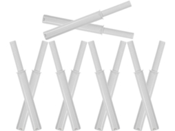 Conjunto de 10 trilhos magnéticos ocultos para armários, em plástico.