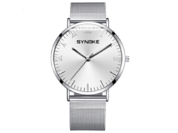 Reloj Hombre De Moda Correa Acero Inoxidable Cuarzo Analógico 9106