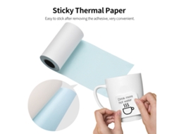 Rolos de Papel Térmico Adesivo 57x30mm Bpa free | S/MARCA