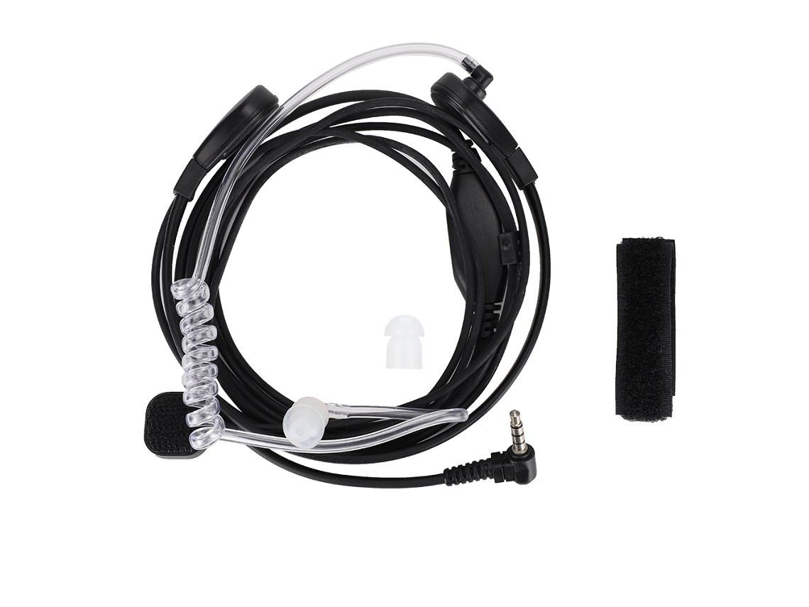 Fone de Ouvido com Tubo Acústico e Microfone de 3,5 Mm e 1 Pino para Rádio Bidirecional CHABERLU