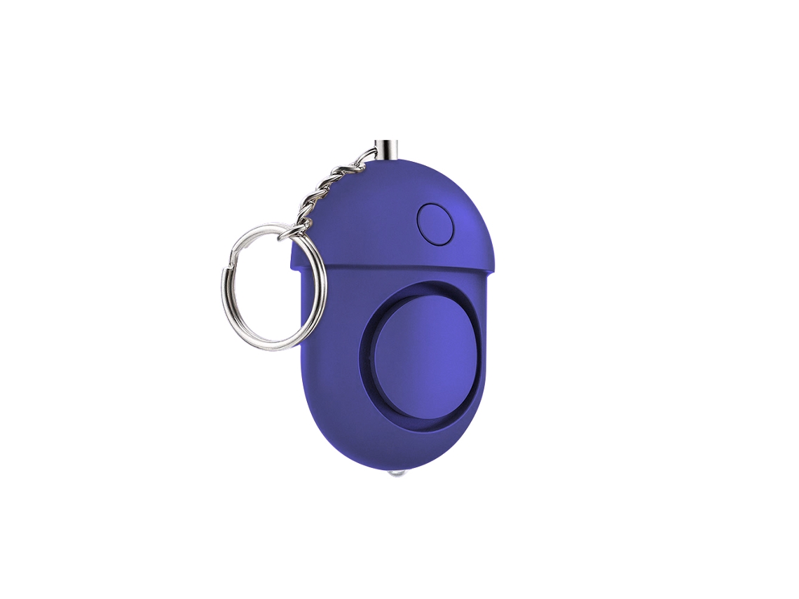 Alarme Pessoal 125-130db Com Lanterna Led Azul