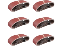Cintas de Lijado 25 Piezas 610x100mm Mixpack para Lijadoras Corindón de Alta Calidad (5x Grano 40/60/80/120/180)