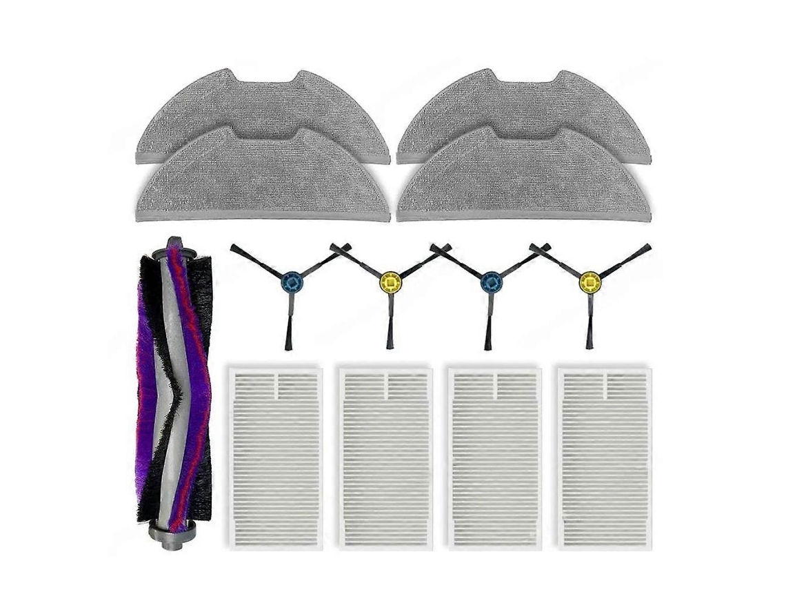 Peças De Reposição Para Midea M9 / Eureka Nere10s E10s / Obode A8: Escova Lateral Principal, Filtro E Pano De Limpeza._ozo