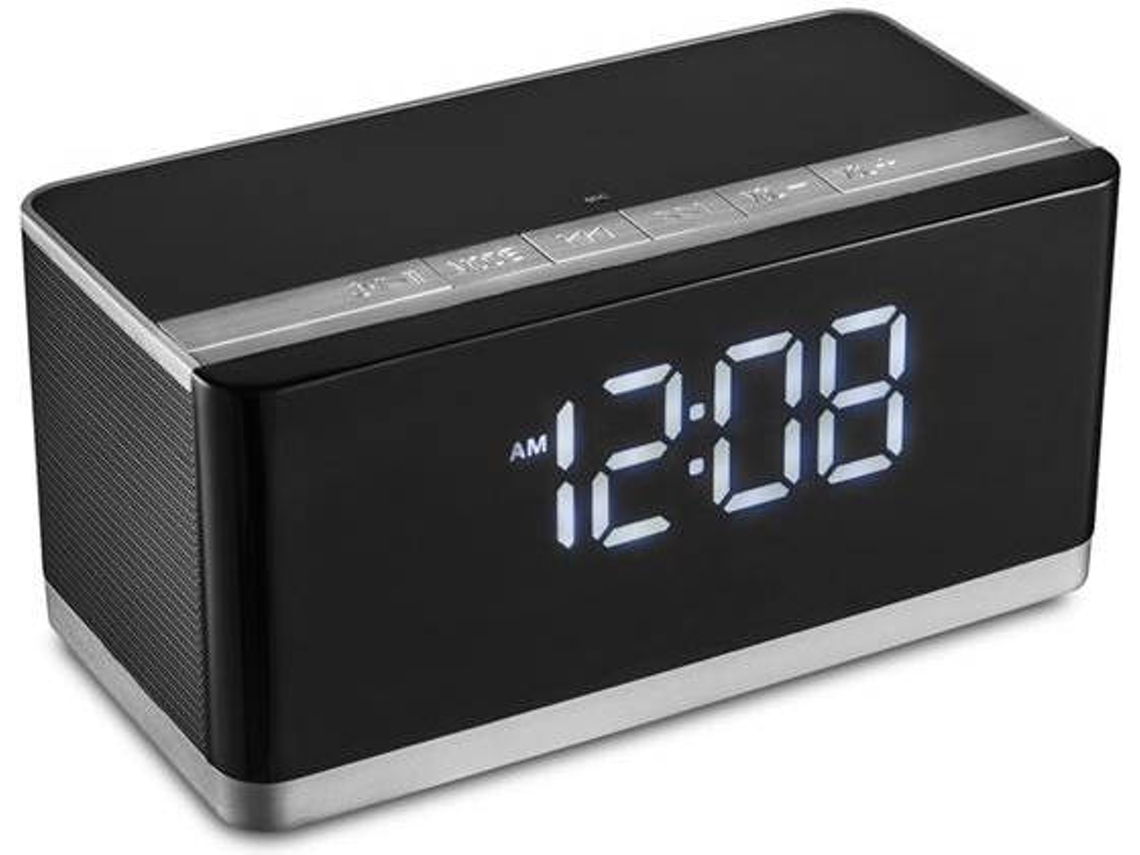 Coluna Portátil PLATINET PMGC10A preto e prateado