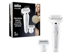 Depiladora BRAUN Silk-Épil 9 Remoção de Pêlos Úmidos e Secos Cabeça Totalmente Flexível Pele Lisa Por Semanas