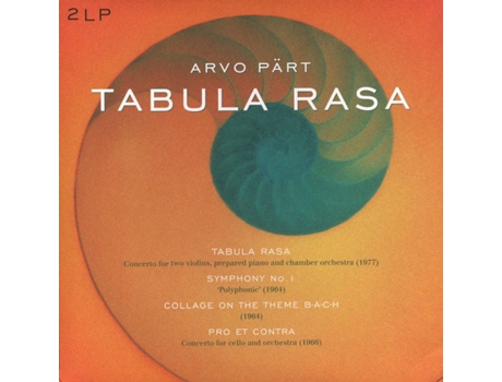 Vinil Arvo Pärt - Tabula Rasa (1CDs)