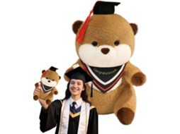 Boneco De Pelúcia Formatura Com Capelo E Diploma