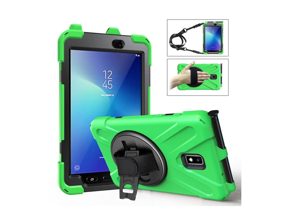 Samsung Galaxy Tab Active 2 X, Formato Kombinationsfodral, Verde