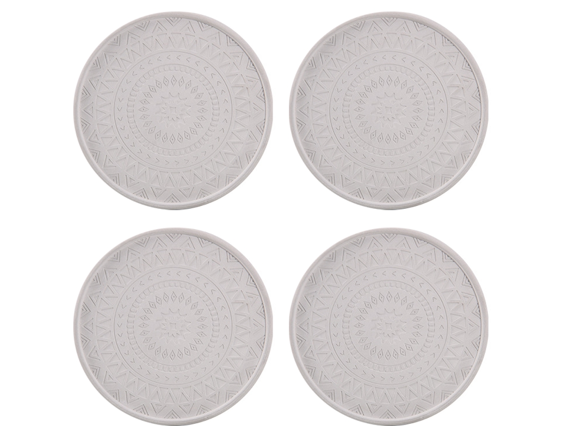Sousplats de Silicone para Bebidas Acessórios Decorativos para Cozinha NEVEANCE