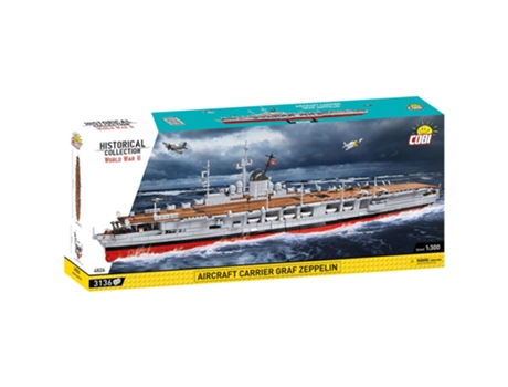 4826 Historical Collection Wwii German Aircraft Carrier Graf Zeppelin 3136 P1 Pads Cobi