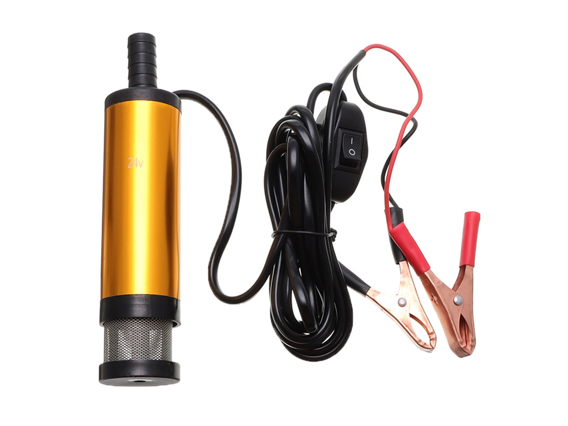 Bomba de Água 12v 38 Mm, Bomba a Diesel com Braçadeira, Aço Inoxidável, Cabo de Alimentação 3 M, para Diesel, Querosene e Água BRILVIBERA