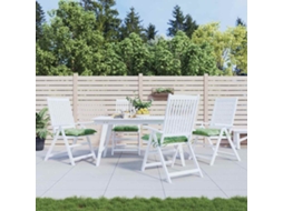 Vidaxl Almofadões P/ Cadeira 4 Pcs 40x40x7 Cm Tecido Padrão Folhas
