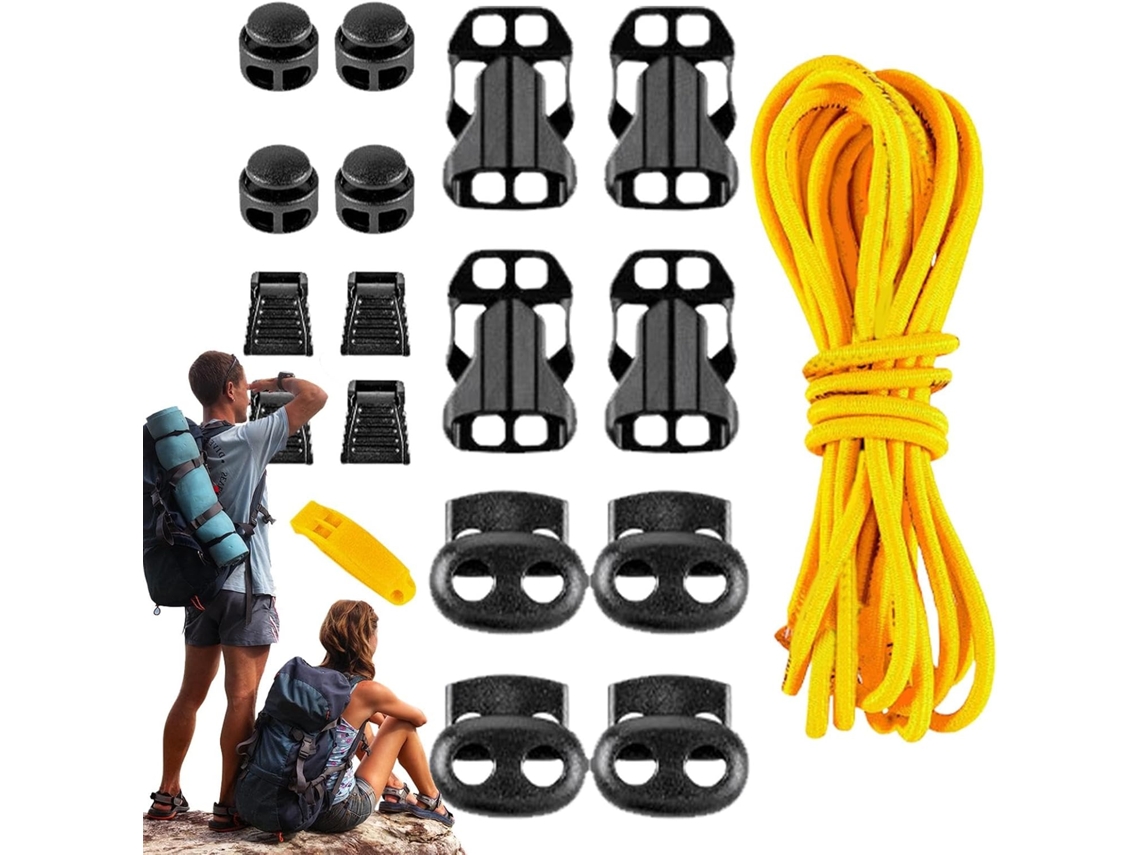 Fivela Para Alça De Mochila - Com Cordão Elástico Extensor Externo
