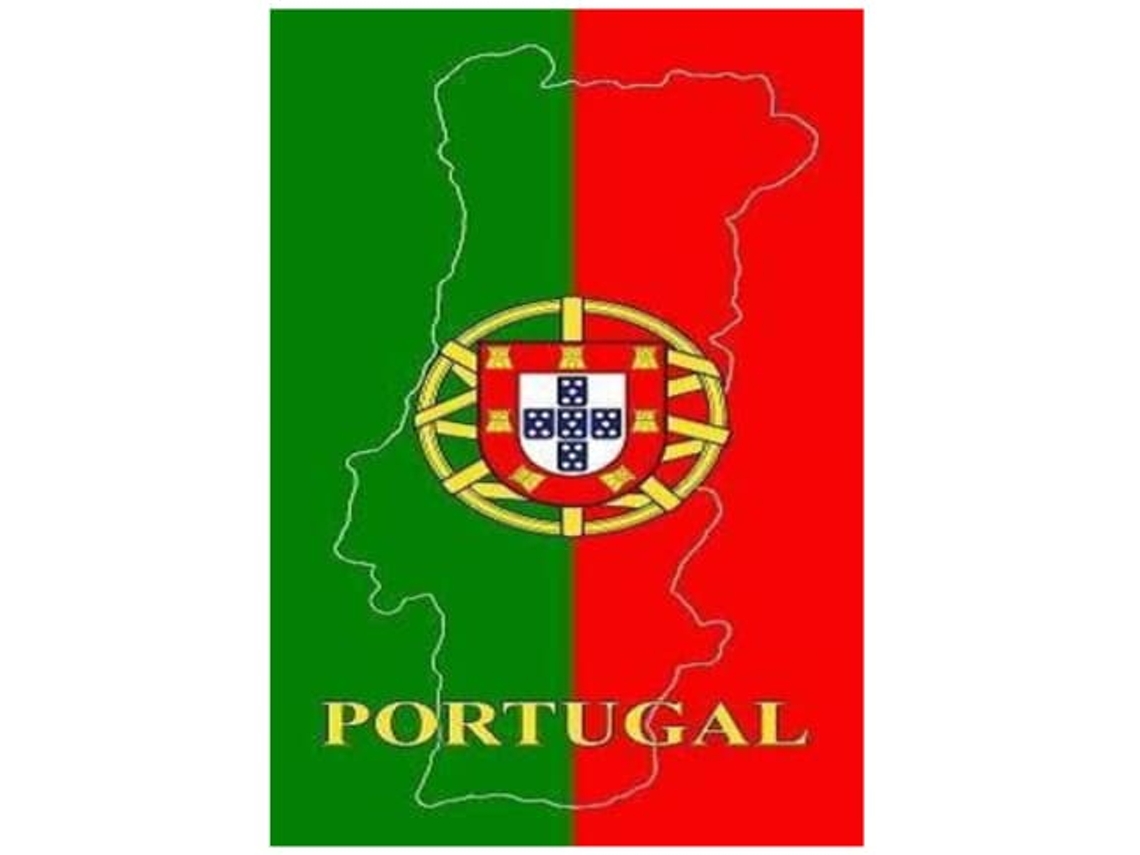 Toalha De Praia Microfibra Bandeira Mapa De Portugal