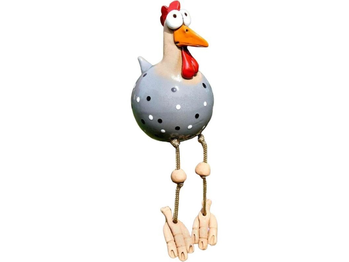 Figura De Gallo De Resina Para Jardín Decoración Interior Exterior Regalo Original