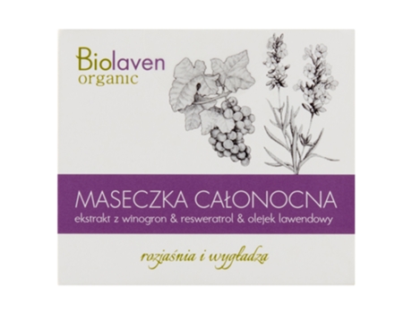 Intensive Overnight Facial Mask 45ml Nighttime Skincare Renewal Treatment Biolaven