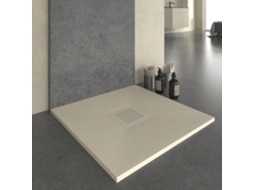 Base de Duche de Resina Slate Creme 90x80 Cm Grade da Mesma Cor RC