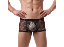2026 calzoncillos Boxer Hombre Sexy de Flores Suaves Ropa Interior de Poliéster Cortos