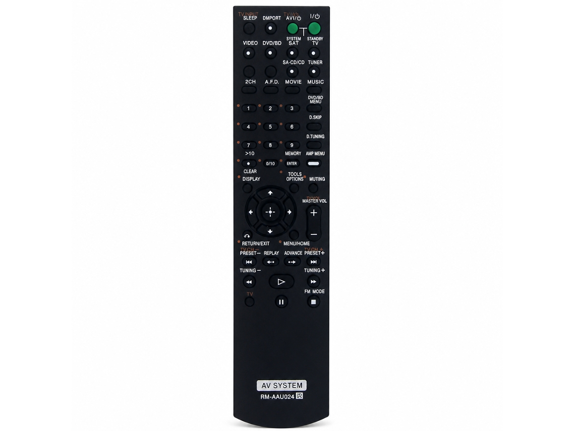 Comando À Distância Para Sistema Av Compatível Com Sony Rm-aau024_zhd