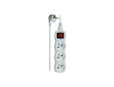 Disjuntor Externo Emos P1313 Ac 250 V 3 Conectores De Saída França Branco