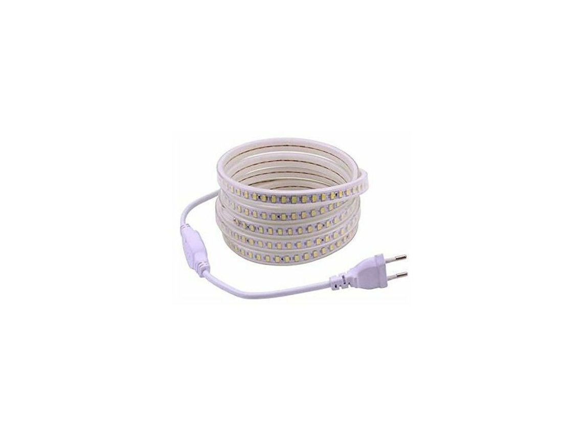 Fita de Led com Interruptor, 3 M, 220 V, À Prova D'água Ip65, Luz Branca BRILVIBERA