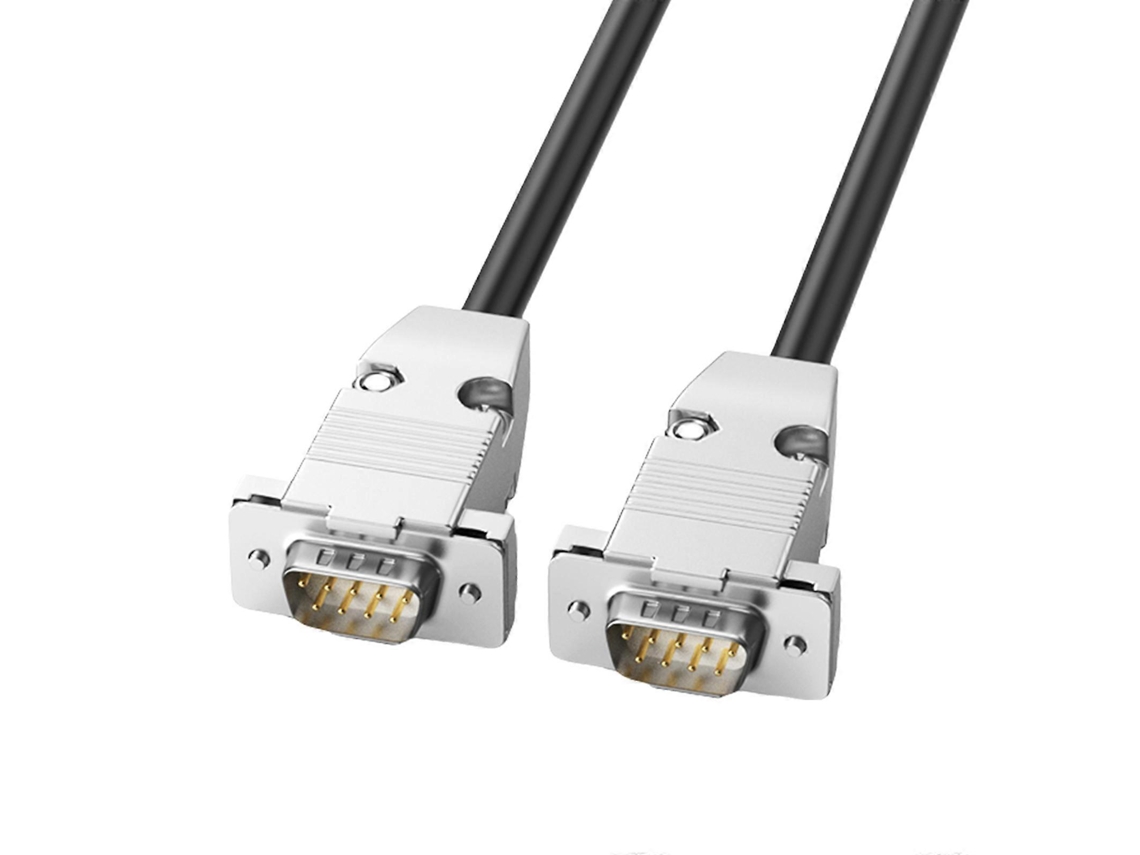 Cabo De Porta Serial Db9, Cabo De Conexão Direta Macho Fêmea De 9 Pinos Rs232 Para Conexão Segura Entre Equipamentos Eletrônicos 30 Aquaforge