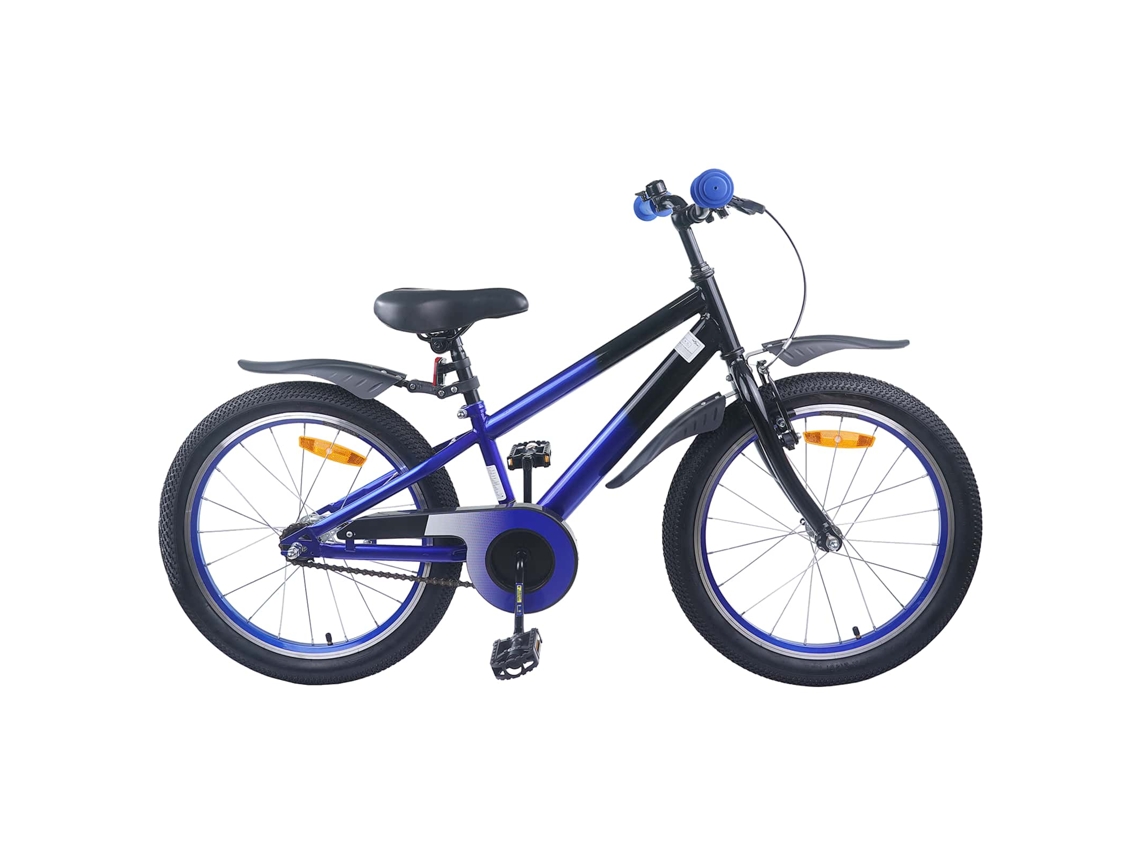 Vidaxl Bicicleta Infantil 20 Polegadas Para 6-11 Anos Azul Preto