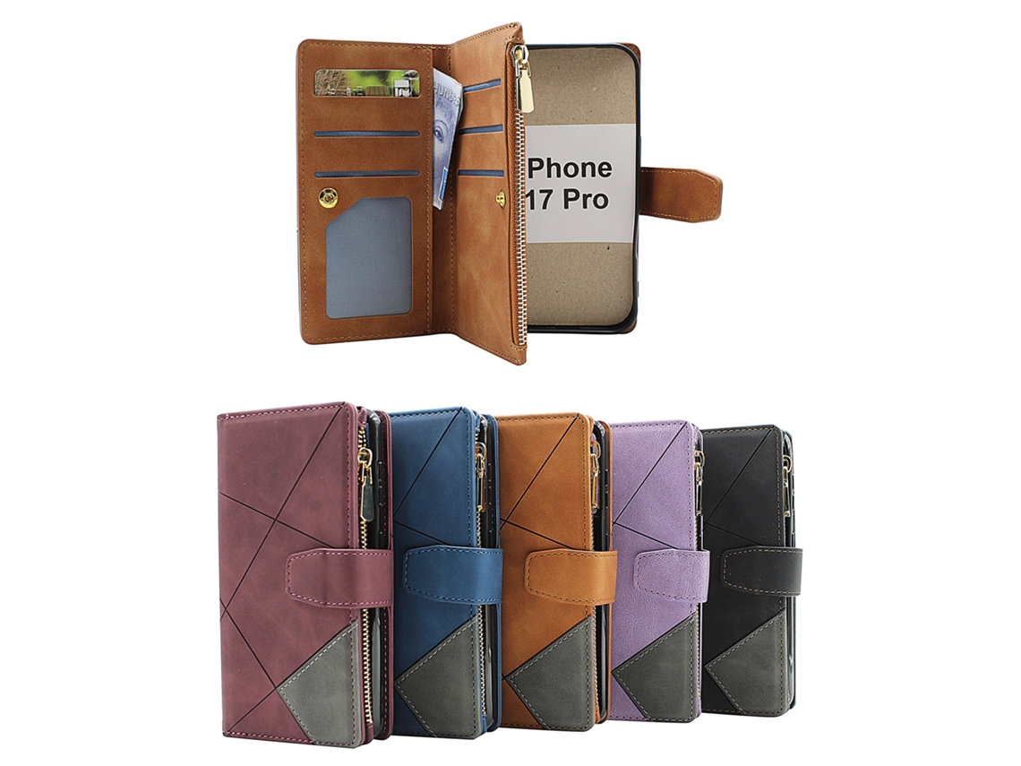 Capa Carteira De Luxo Tamanho Xl Para Iphone 17 Pro